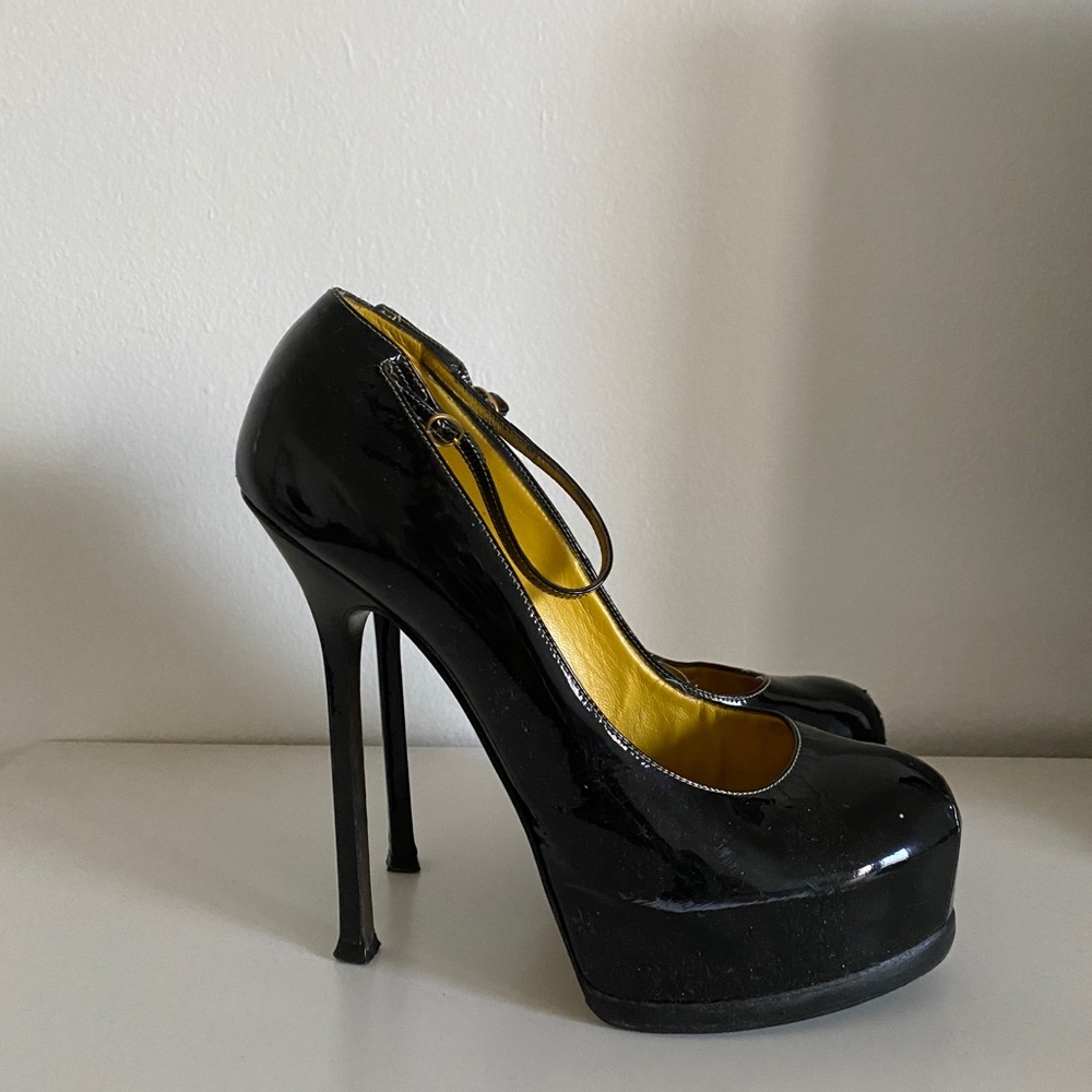YSL Patent Leather Platform Heels EU 39/US 9